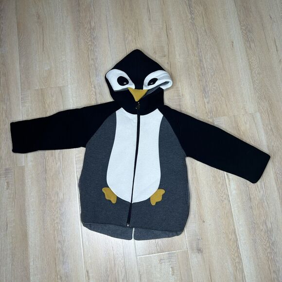 CoCo Rabbit Penguin Jacket Kids XL Black and Grey - Picture 3 of 12
